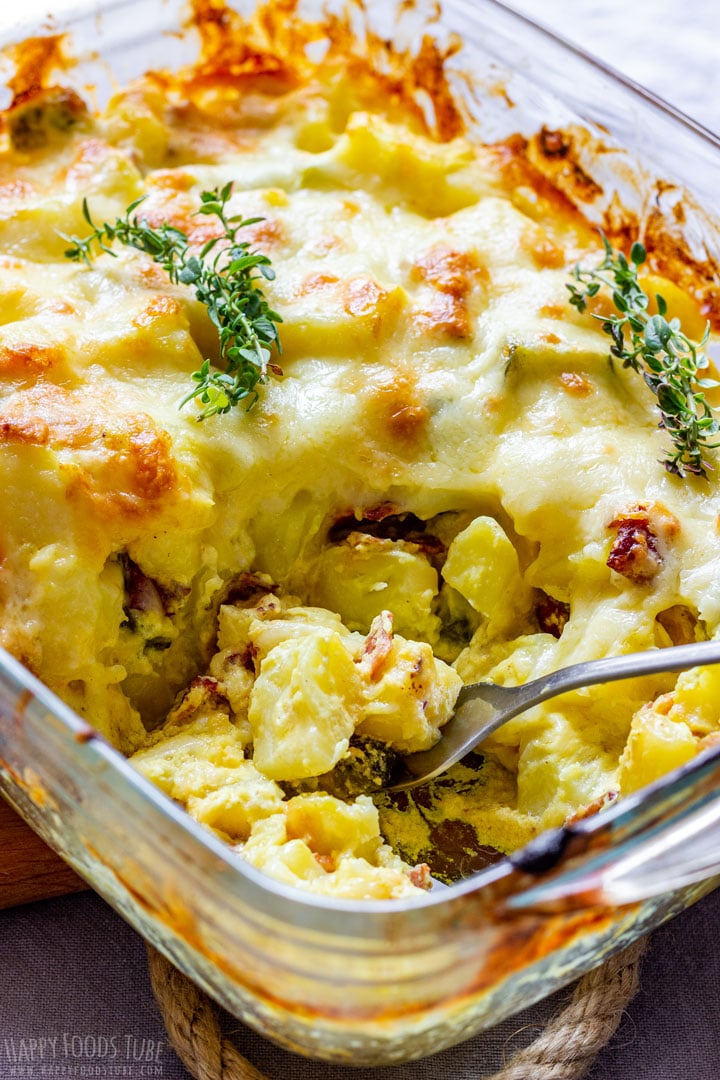 Potato and Bacon Casserole Dish