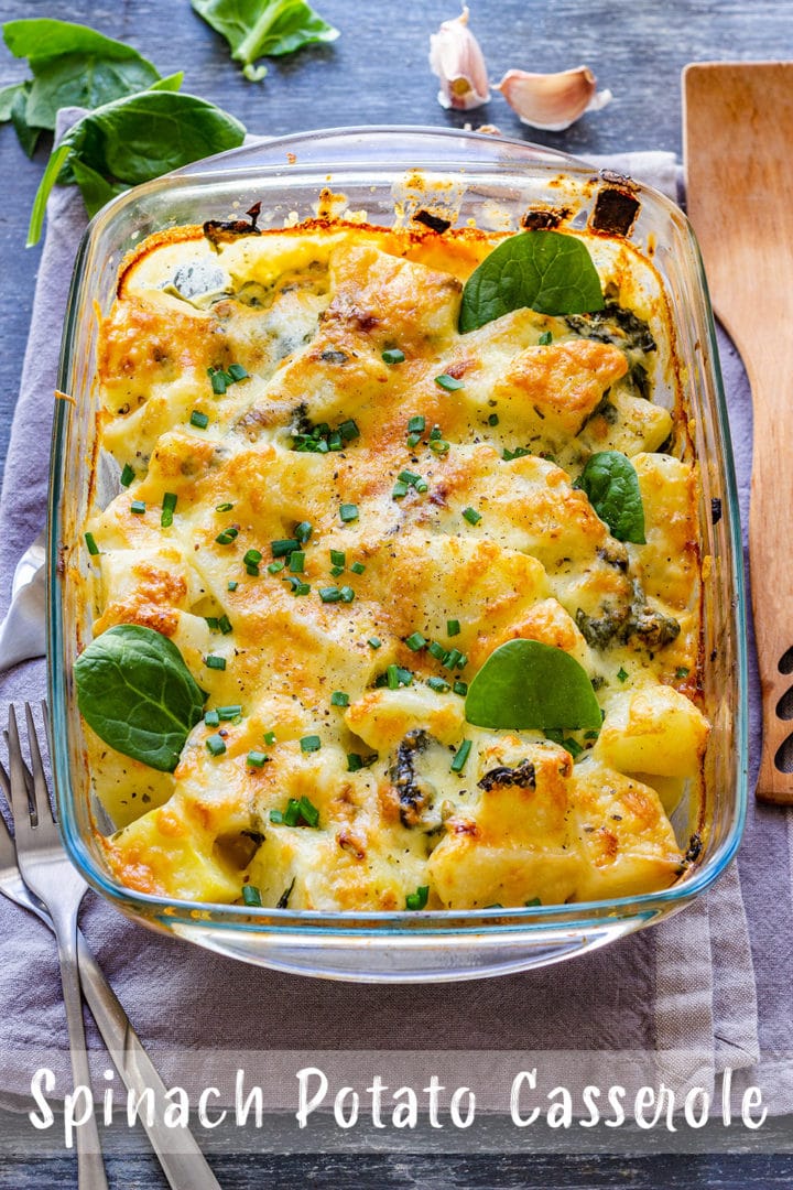 Spinach Potato Casserole Pin