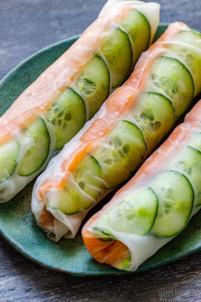 Smoked Salmon Summer Rolls Recipe Happy Foods Tube