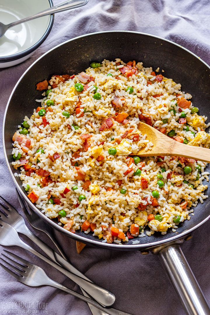 Bacon Fried Rice on the Skillet