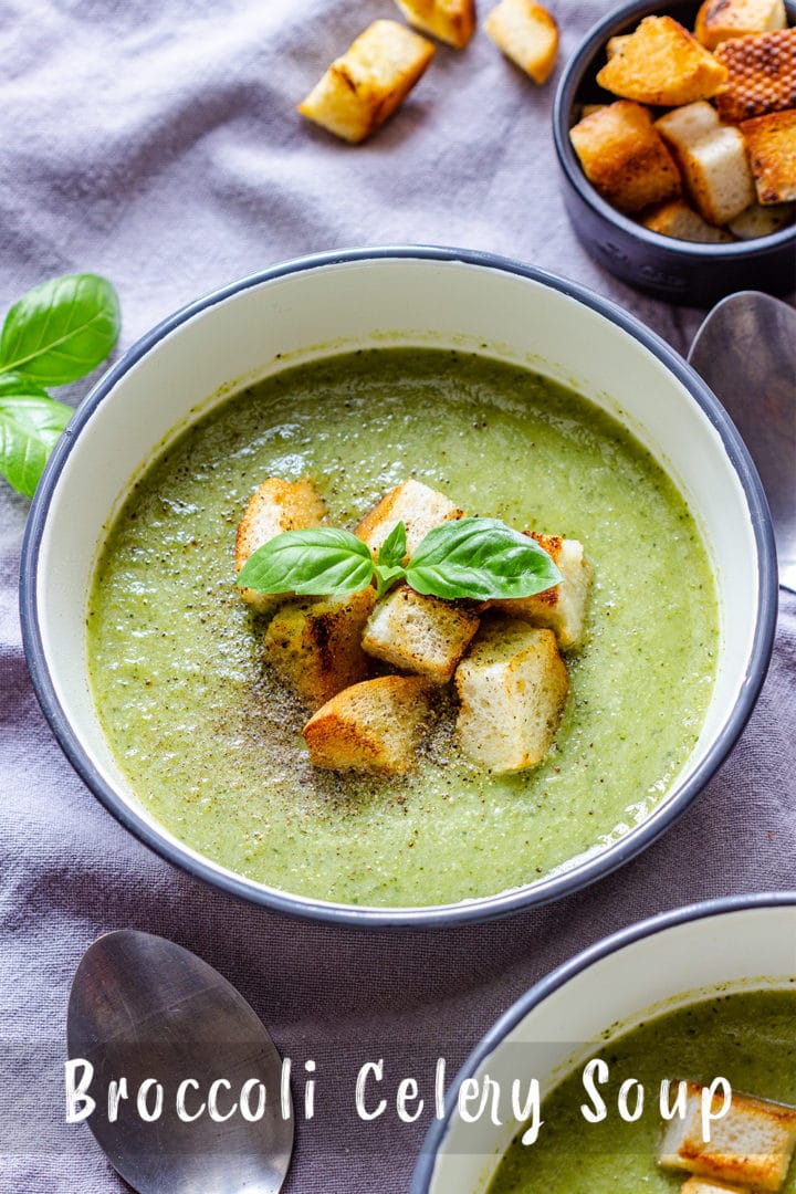 Creamy Broccoli Celery Soup Pin