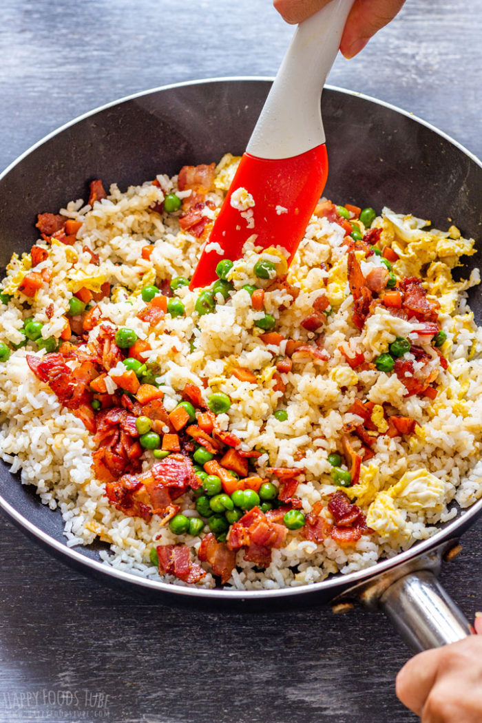 Bacon Fried Rice Recipe Happy Foods Tube