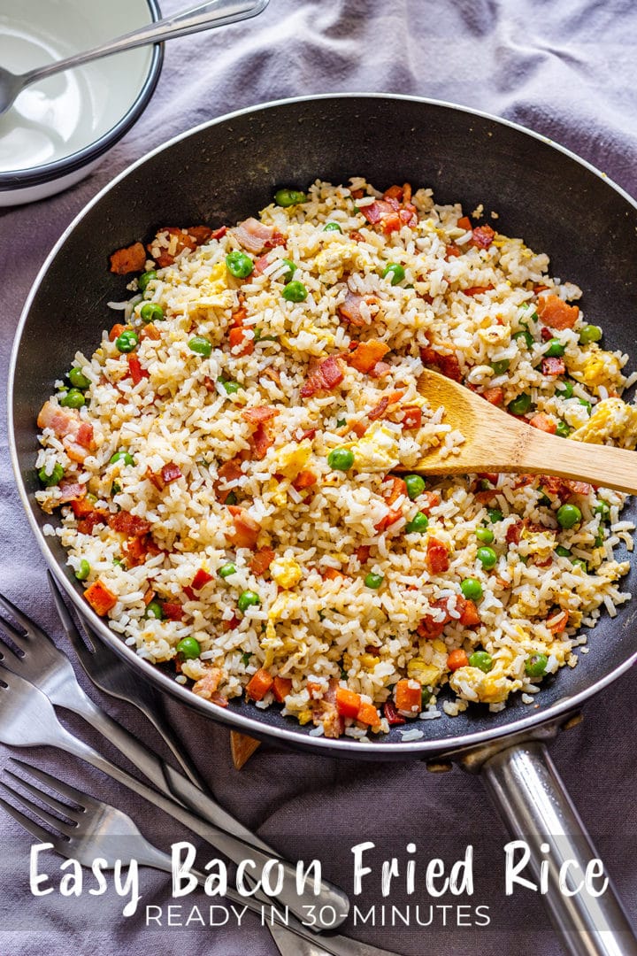 Easy Bacon Fried Rice Pin
