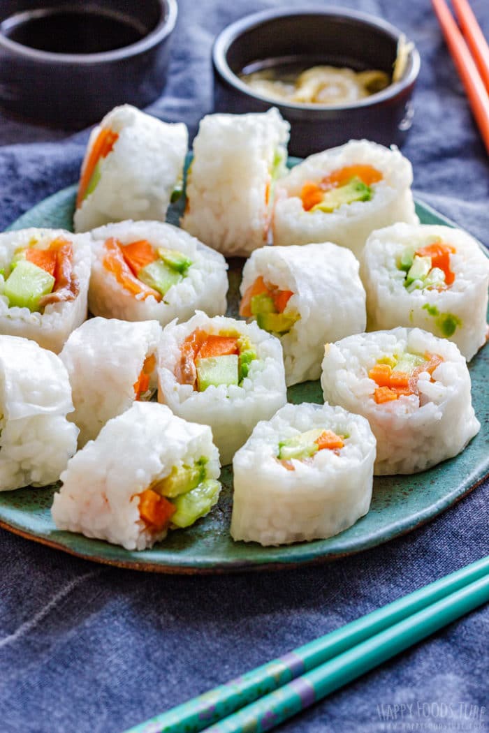 Rice Paper Sushi Recipe Happy Foods Tube