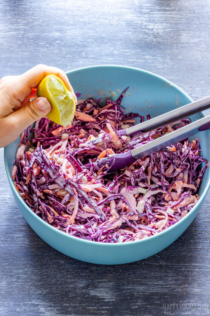 How to make Red Cabbage Coleslaw Step 3