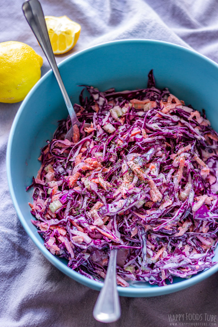 Red Cabbage Coleslaw