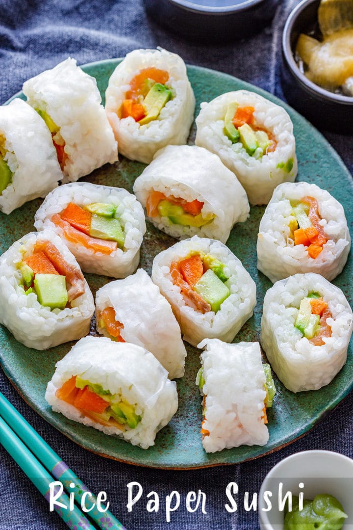 Rice Paper Sushi Recipe - Happy Foods Tube