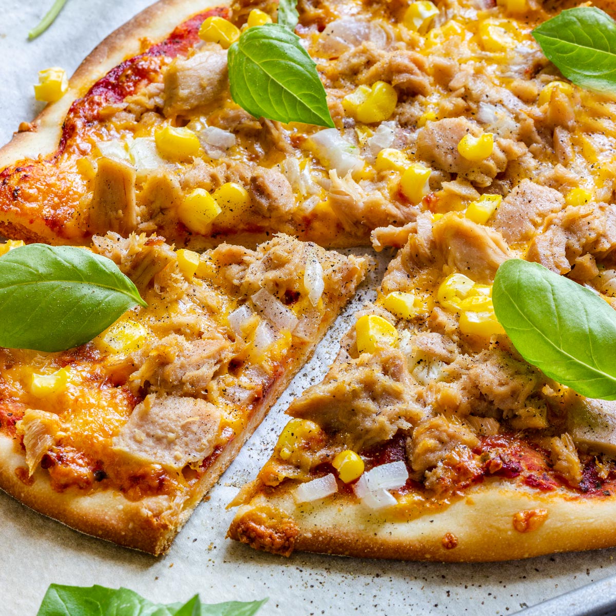 Homemade Tuna Pizza - Happy Foods