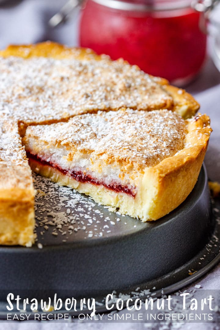 Strawberry Coconut Tart Pin