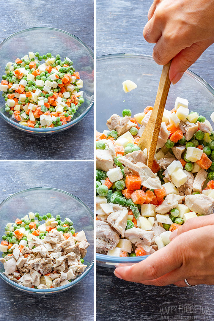 How to make Puff Pastry Chicken Pot Pie Step 1