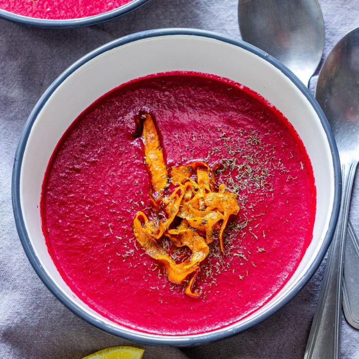 Homemade Oven Roasted Beet Soup