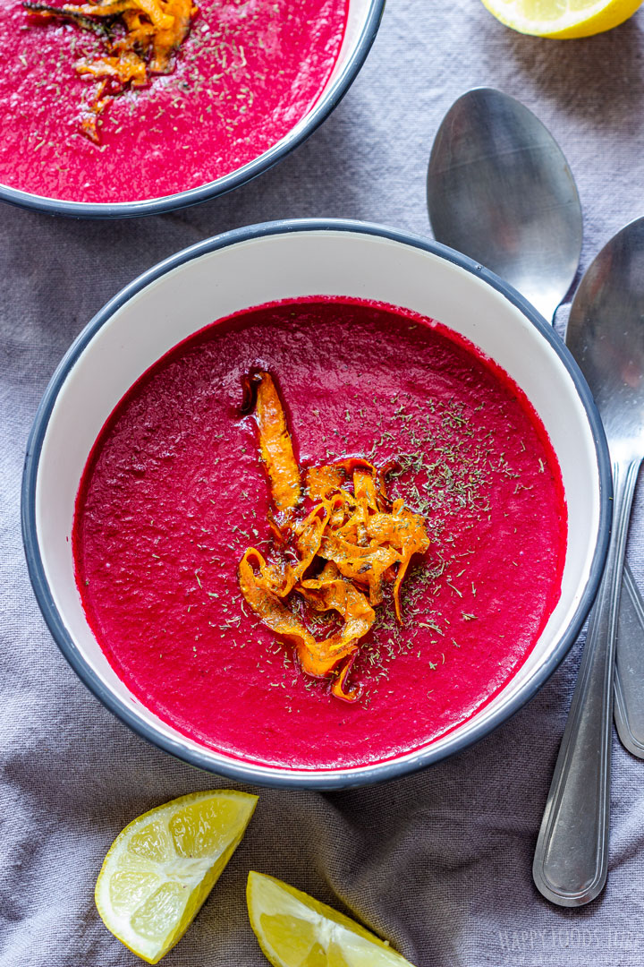 Bowl of Oven Roasted Beet Soup