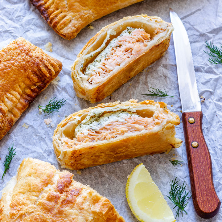 Salmon in Puff Pastry Recipe