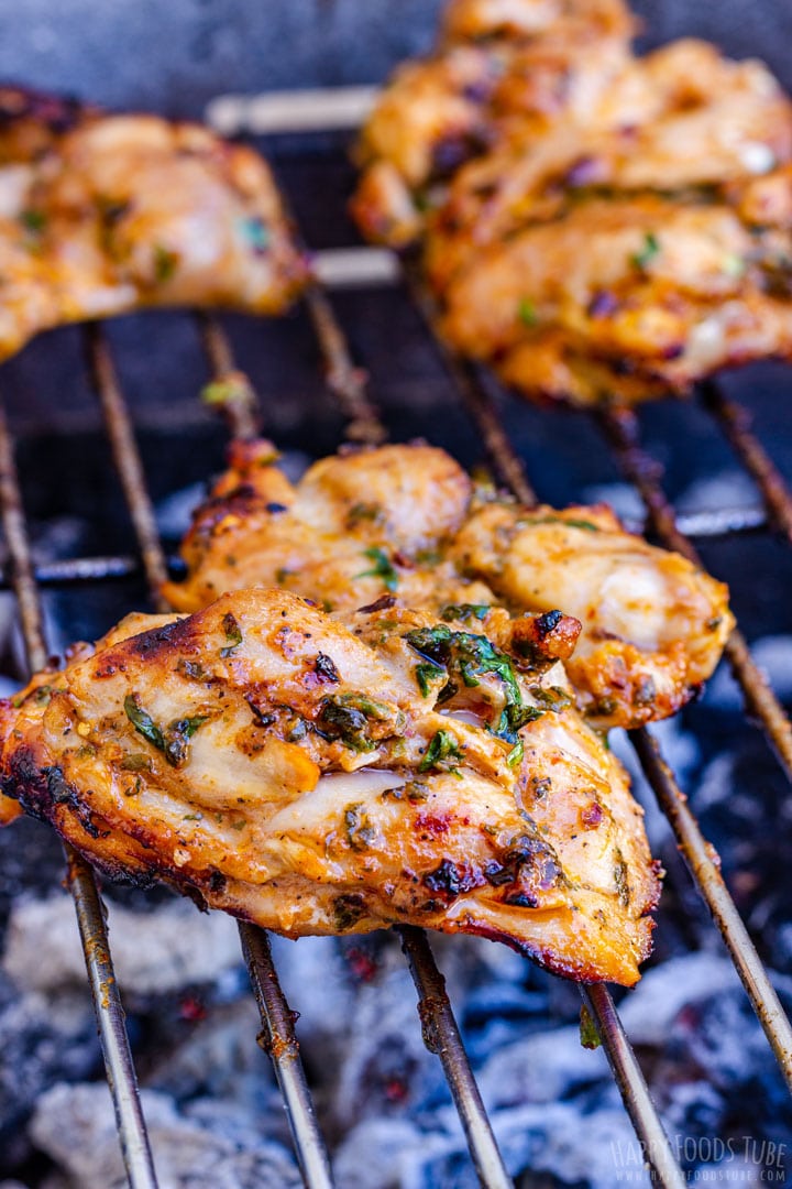 Spicy Crispy Grilled Chicken Thighs