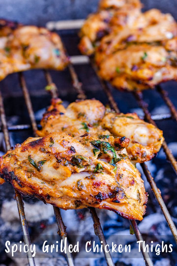 Spicy Grilled Chicken Thighs Pin