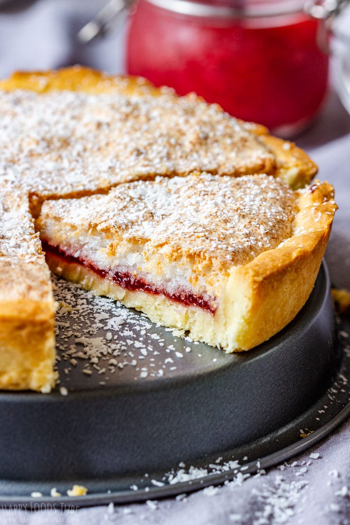 Freshly baked Strawberry Coconut Tart