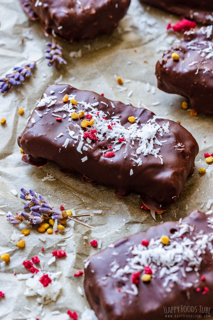 No Bake Homemade Bounty Chocolate Bars