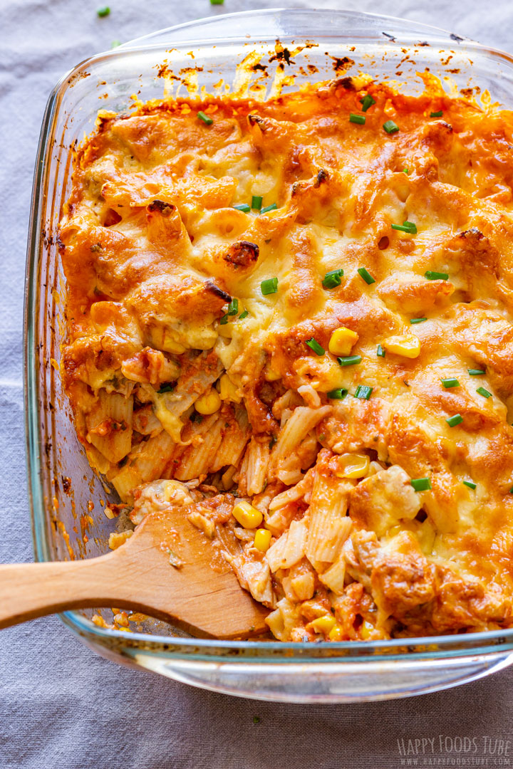 Chicken Casserole with Pasta and Sweetcorn
