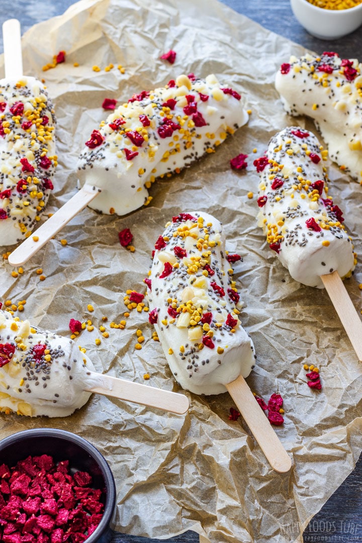 Homemade Frozen Banana Pops