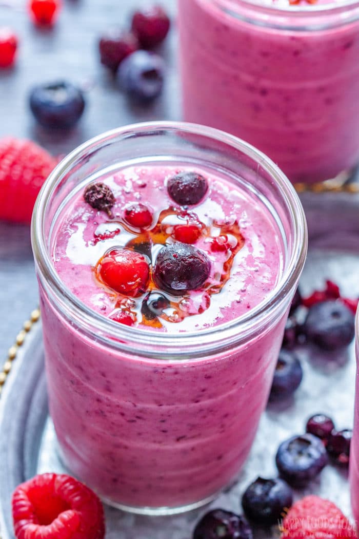 Mixed Berry Smoothie Recipe Happy Foods Tube
