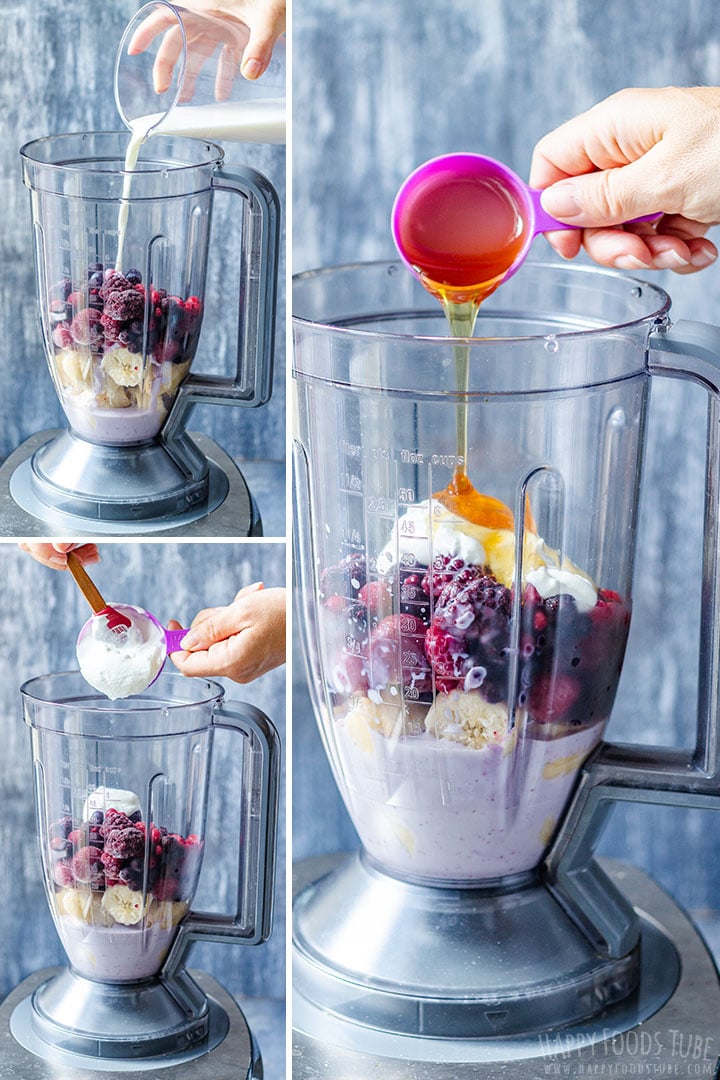 How to make Mixed Berry Smoothie Step by Step Pictures