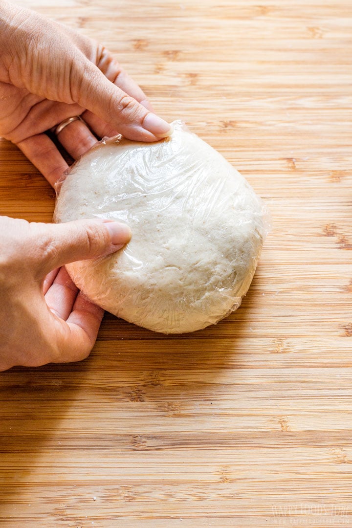 Homemade gyoza wrappers dough