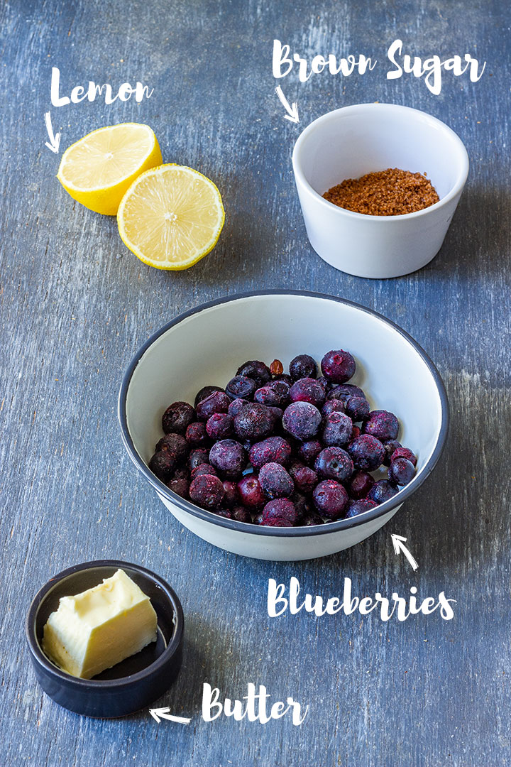 Ingredients for Blueberry Sauce