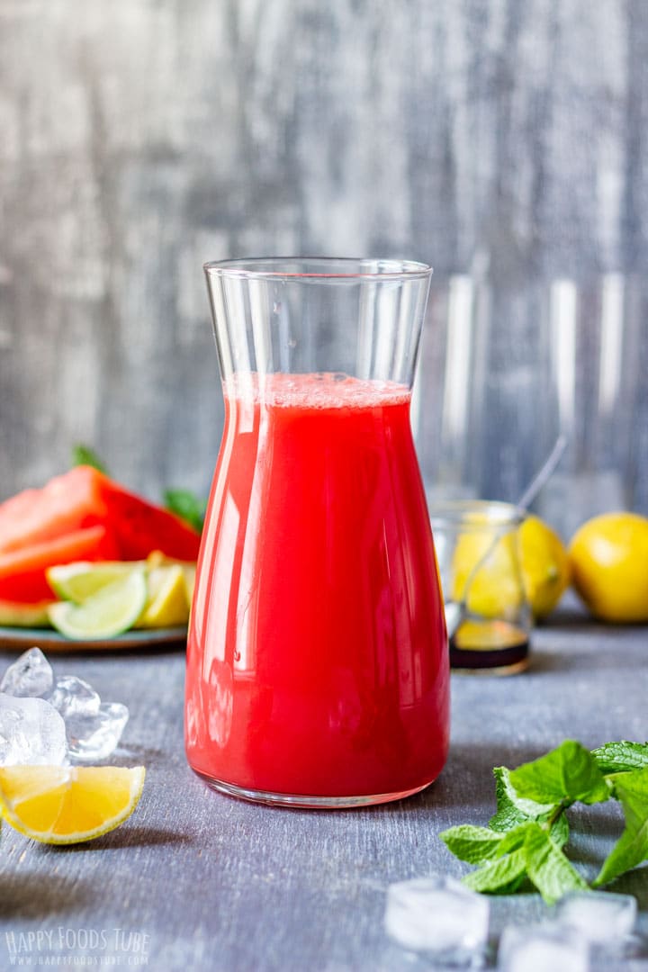 Refreshing Watermelon Agua Fresca with Mint and Lemon