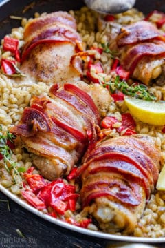 Bacon Wrapped Chicken Thighs Recipe - Happy Foods Tube