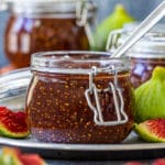 Fig jam with fresh figs