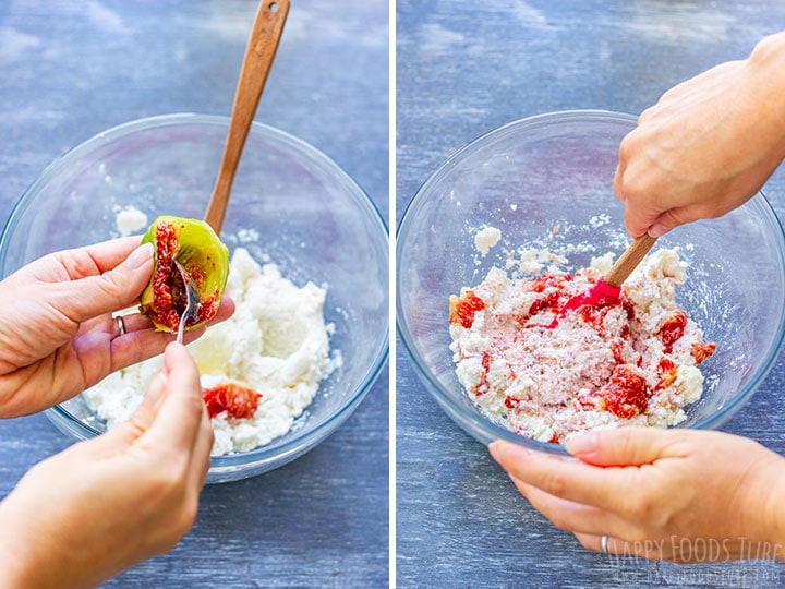 Making fig tart filling