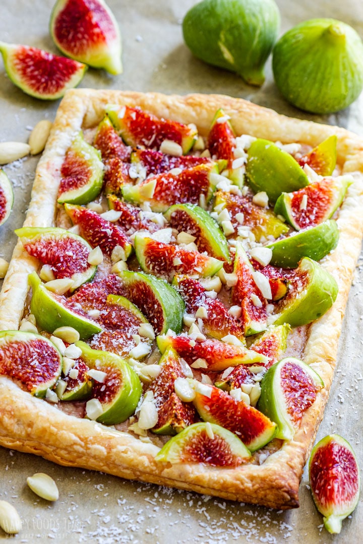 Homemade fig tart