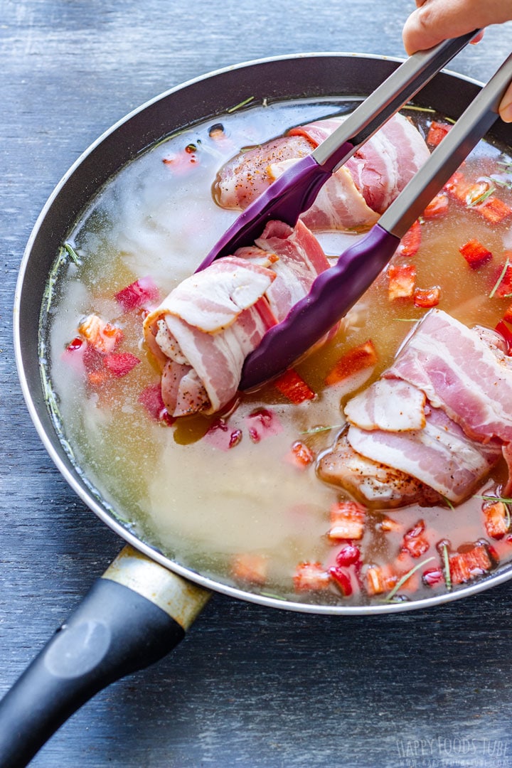 How to make bacon wrapped chicken thighs step 2