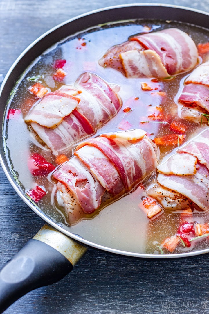 How to make bacon wrapped chicken thighs step 3