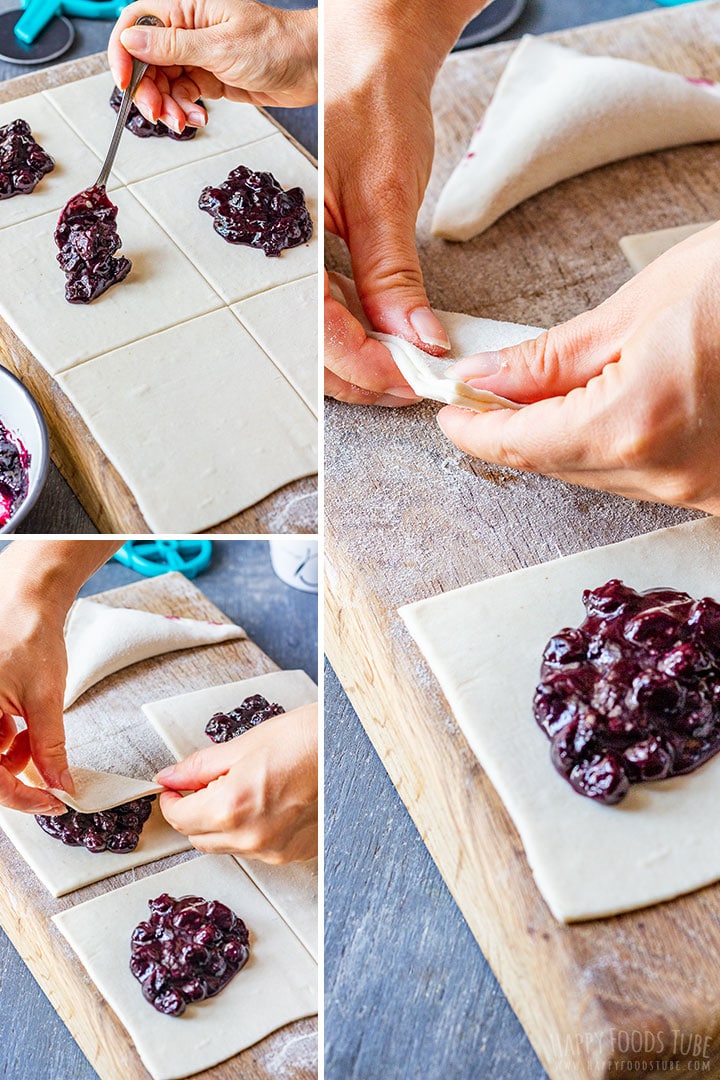 How to make blueberry turnovers step 1