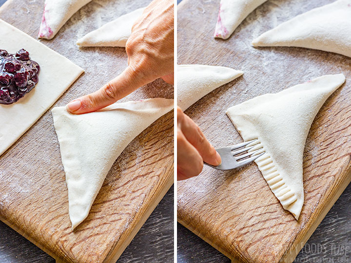 How to make blueberry turnovers step 2