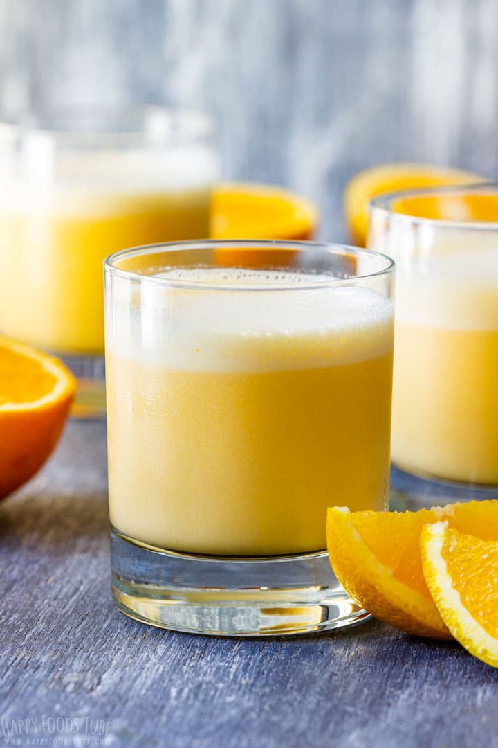 Homemade fresh orange Julius