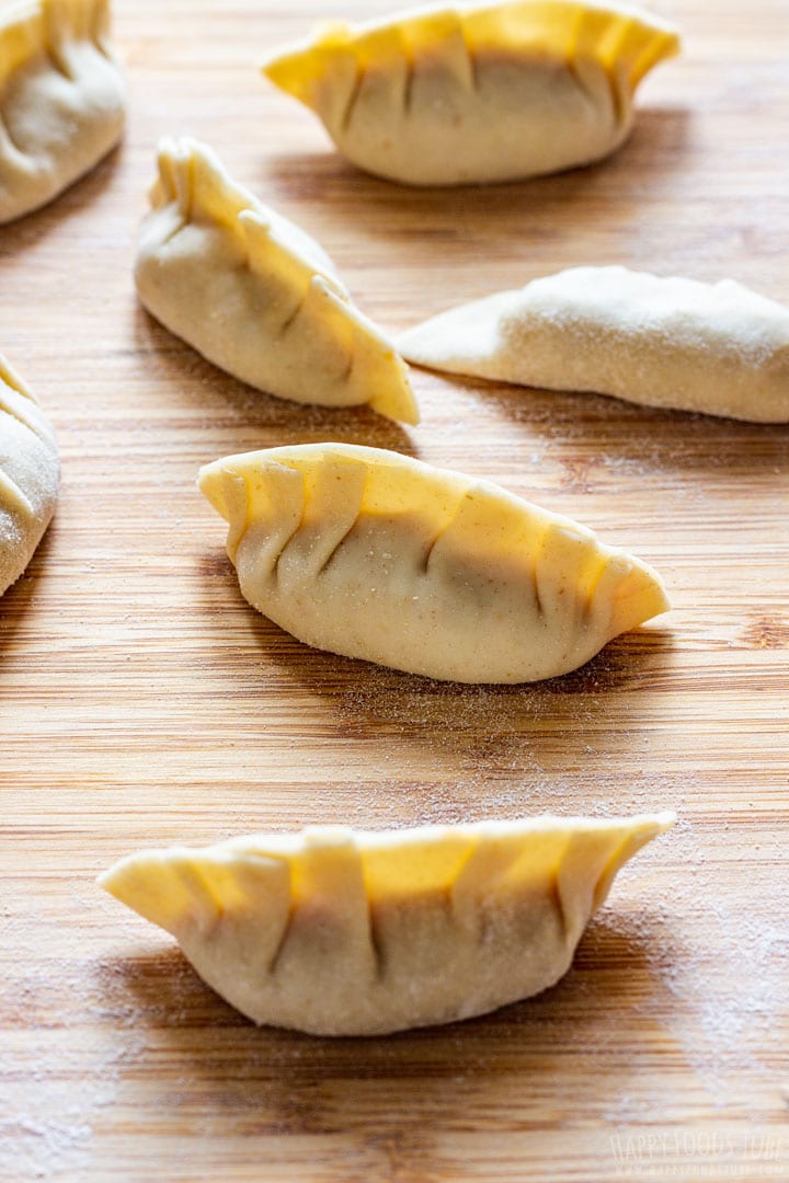 Homemade gyoza