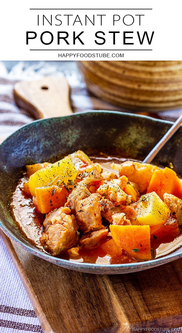 Instant pot pork stew pin