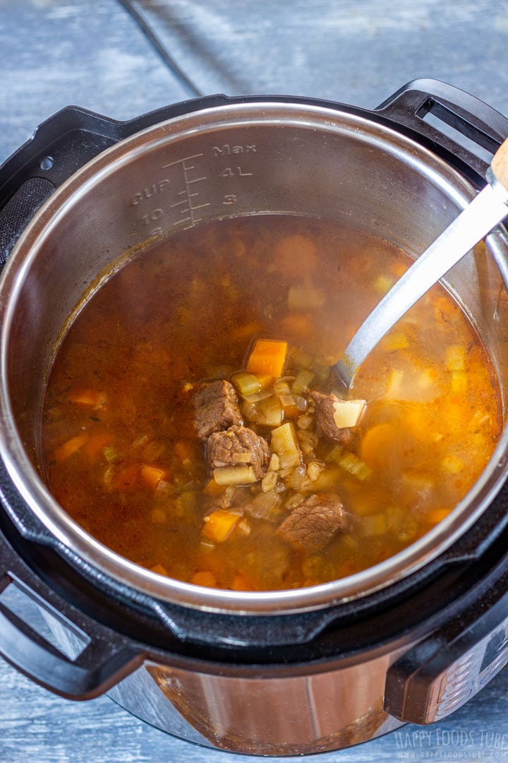 Beef barley soup in instant pot