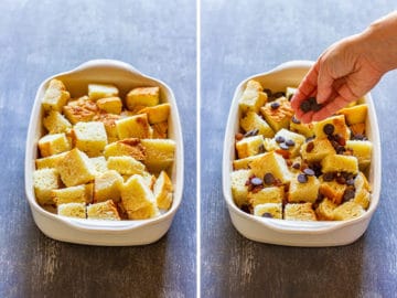 How to make brioche bread pudding step 1