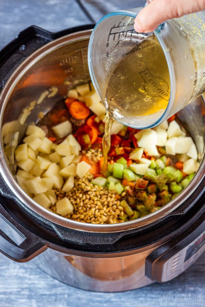 Instant Pot Beef Barley Soup Recipe Happy Foods Tube