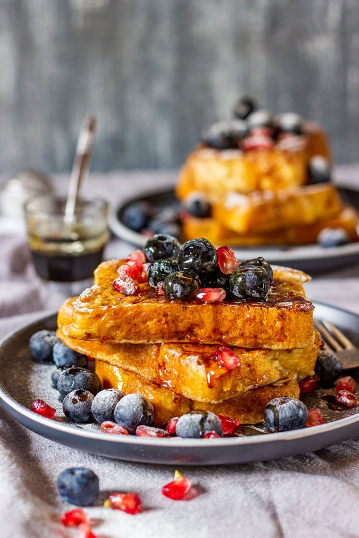 Brioche French toast for breakfast