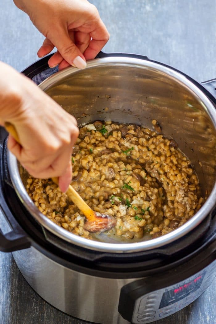 Instant Pot Barley Risotto Recipe Happy Foods Tube