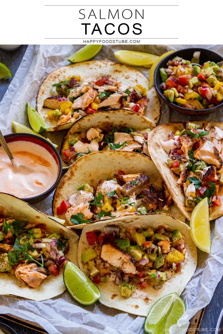 Salmon taco pin