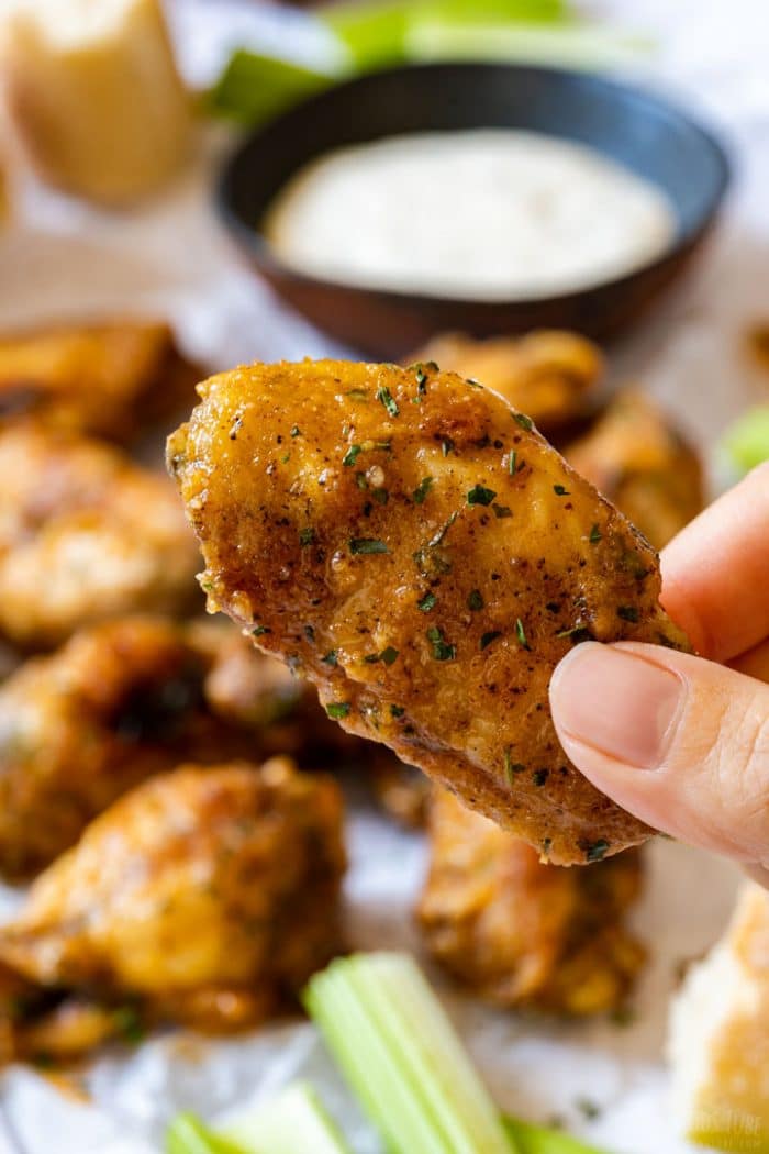 Garlic Parmesan Chicken Wings Recipe Happy Foods Tube