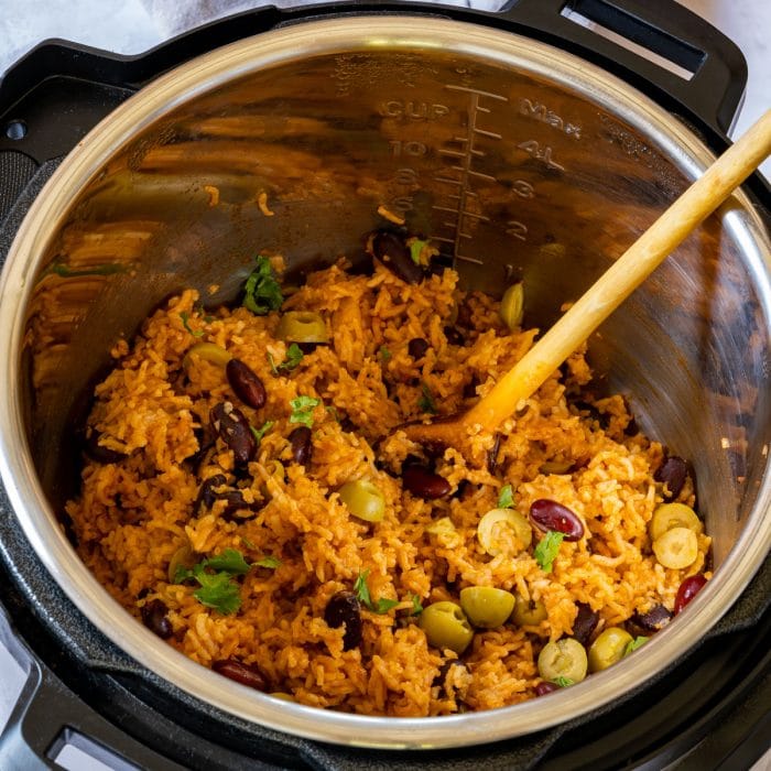 Instant pot Mexican rice and beans recipe