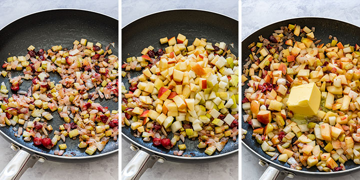 Step by step how to make stuffing on stove top