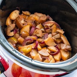 Slow cooker apples and onions recipe
