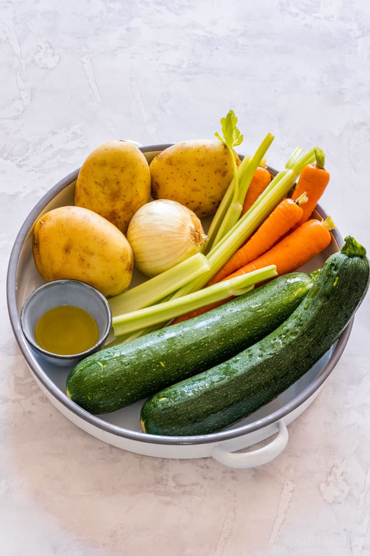 Fresh veggies for vegetable soup